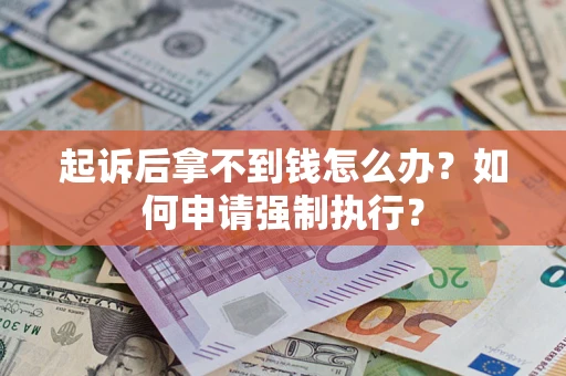 北京起诉后拿不到钱怎么办？如何申请强制执行？