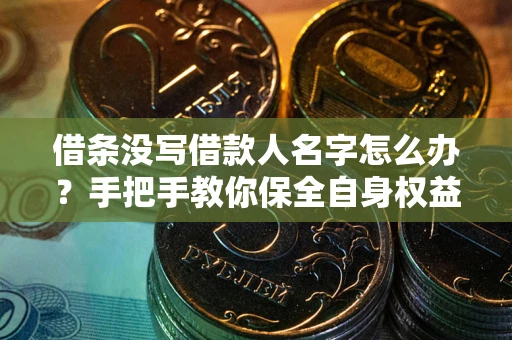 北京借条没写借款人名字怎么办？手把手教你保全自身权益