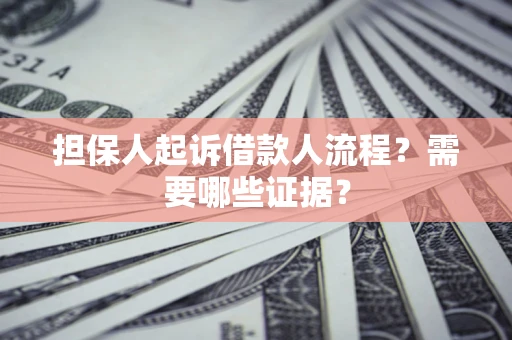 北京担保人起诉借款人流程？需要哪些证据？