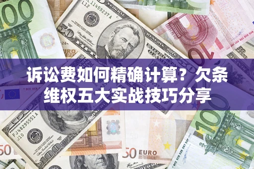 北京诉讼费如何精确计算？欠条维权五大实战技巧分享